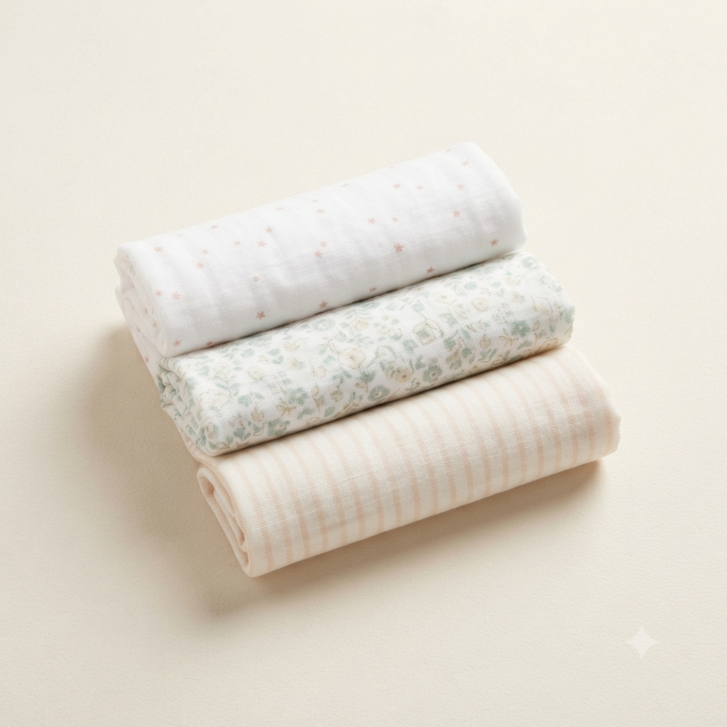 Muslin Swaddle Wrap (Pack of 3)